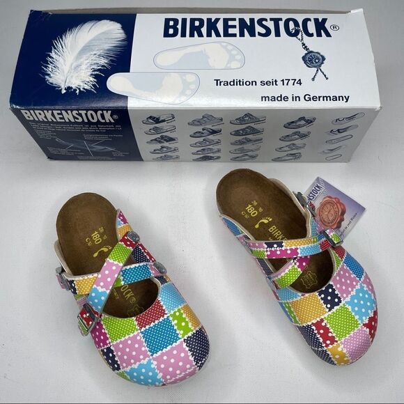 Birkenstock Other - Birkenstock Dorian Patchwork Mules Clogs NIB